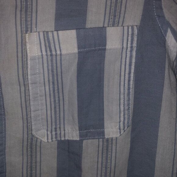 Women's Universal Thread Blue & White Striped Button Down - Picture 3 of 9